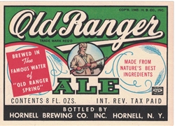 Old Ranger Ale IRTP Beer Label