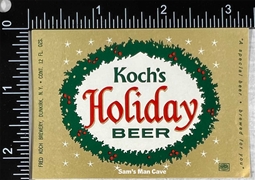 Koch's Holiday Beer Label