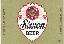 Simon Pure Beer Label