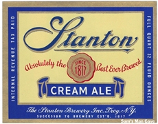 Stanton Cream Ale IRTP Label