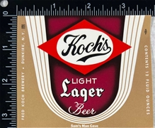 Koch's Light Lager Beer Label