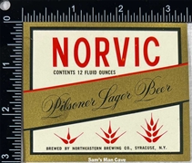 Norvic Pilsener Lager Beer Label