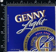 Genny Light Beer Label