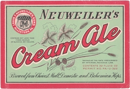 Neuweiler's Cream Ale Beer Label