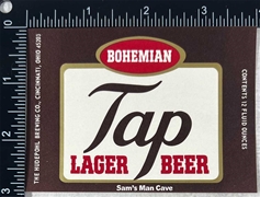 Bohemian Tap Lager Beer Label