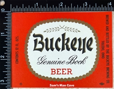 Buckeye Genuine Bock Beer Label