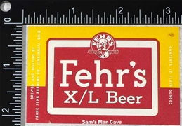 Fehr's X/L Beer Label