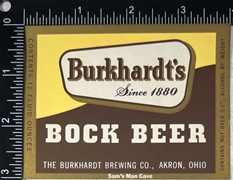 Burkhardt's Bock Beer Label