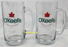 O'Keefe Glass Beer Mug Set