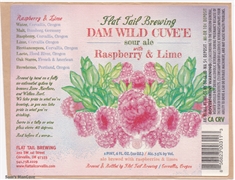 Flat Tail Brewing Dam Wild Cuve'e Sticker Label