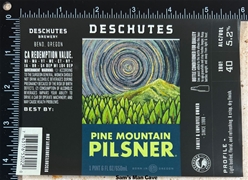 Deschutes Pine Mountain Pilsner Label