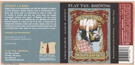 Flat Tail Brewing Spigot Licker Sticker Label