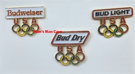 Budweiser Bud Light Bud Dry Olympic Pin Set