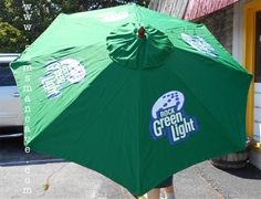 Rock Green Light 7' Wood Market Umbrella