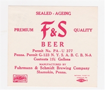 F&S Keg Beer U-Permit Label