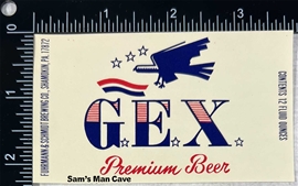 Gex Premium Beer Label