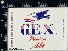 Gex Premium Ale Beer Label