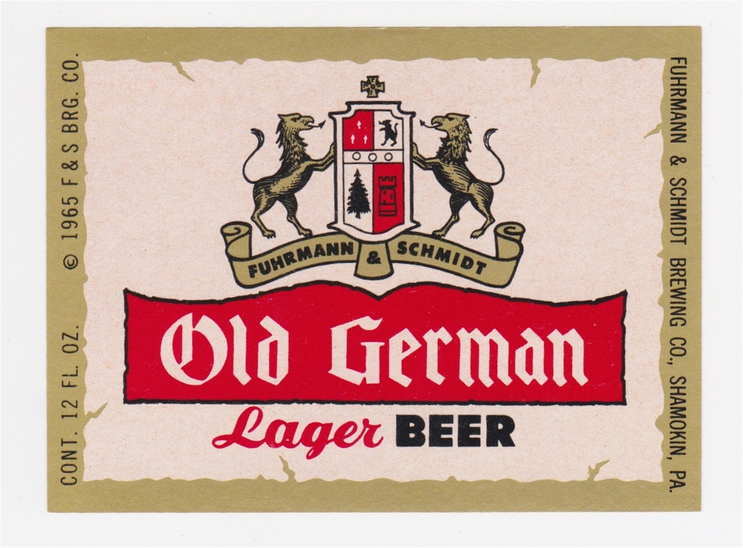 Kessler Muenchener Kindl Beer Label
