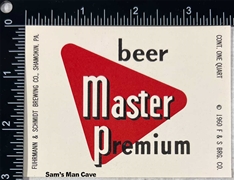 Master Premium Beer Label