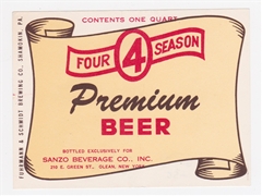 Four Season Premium Beer Label