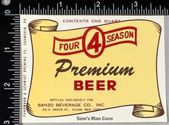 Four Season Premium Beer Label