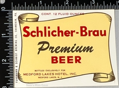 Schlicher-Brau Premium Beer Label