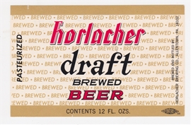 Horlacher Drafter Brewed Beer Label