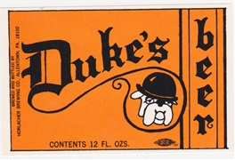 Duke's Beer Label