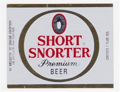 Short Snorter Beer Label