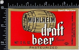 Muhlheim Pasteurized Draft Beer Label