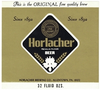 Horlacher Premium Pilsner Beer Label