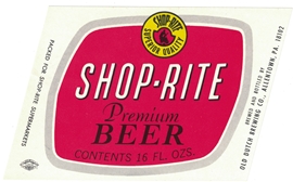 Shop-Rite Premium Beer Label