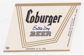 Coburger Extra Dry Beer Label
