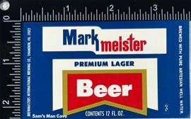 Markmeister Premium Lager Beer Label