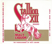 Stallion XII Malt Liquor Label