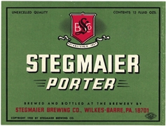 Stegmaier Porter Beer Label