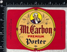 Mount Carbon Porter Beer Label ©1941
