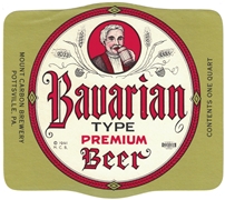 Bavarian Type Premium Brand Beer Label ©1941
