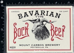 Bavarian Bock  Beer Label