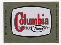 Columbia Beer Label