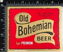 Old Bohemian Premium Beer Label