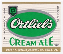 Ortlieb's Cream Ale Label