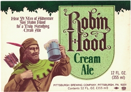 Robin Hood Cream Ale Beer Label