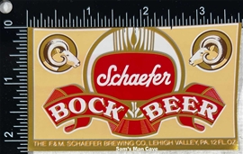 Schaefer Bock Beer Label