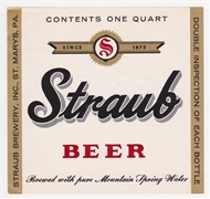 Straub Beer Label