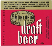 Muhlheim Draft Label