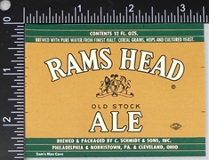 Rams Head Ale Beer Label