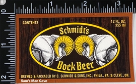 Schmidt's Bock Beer Label