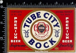 Tube City Bock Beer IRTP Label