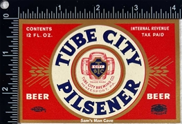 Tube City Pilsener Beer IRTP Label